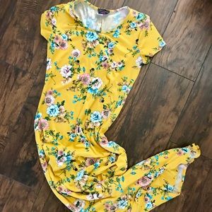 Boho floral maxi dress